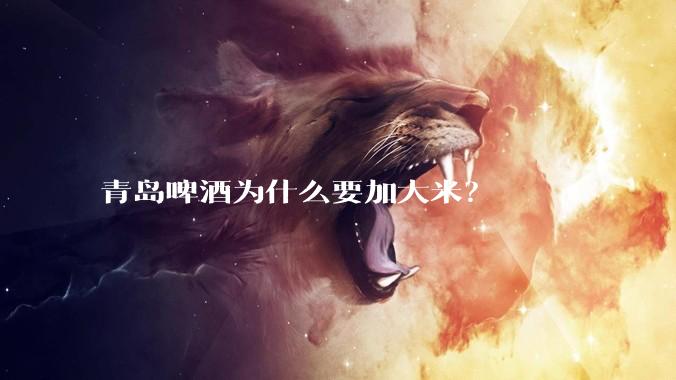 青岛啤酒为什么要加大米？