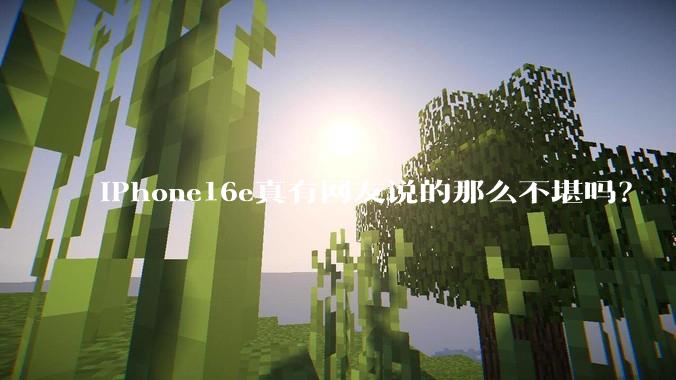 iPhone16e真有网友说的那么不堪吗？