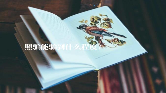 照骗能骗到什么程度？